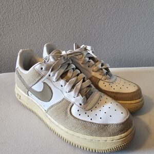 Kids Beige and White Sneakers